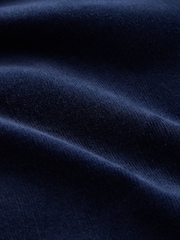 Navy Blue Corduroy Barrel Leg Trousers - Image 7 of 7
