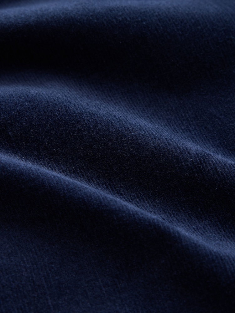 Navy Blue Corduroy Barrel Leg Trousers - Image 7 of 7