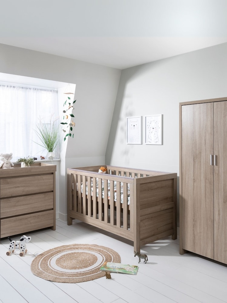 Tutti Bambini Oak 3 Piece Modena Nursery Furniture Set - Image 1 of 10