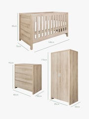 Tutti Bambini Oak 3 Piece Modena Nursery Furniture Set - Image 10 of 10