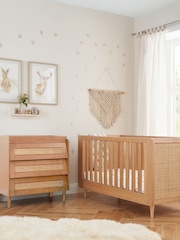 Tutti Bambini Light Oak 2 Piece Japandi Nursery Furniture Set - Image 1 of 11