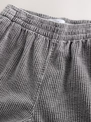 Washed Grey Barrel Leg Soft Cord Trousers - Image 6 of 8