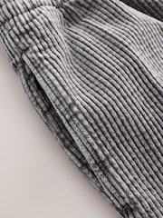 Washed Grey Barrel Leg Soft Cord Trousers - Image 7 of 8