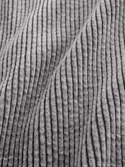Washed Grey Barrel Leg Soft Cord Trousers - Image 8 of 8