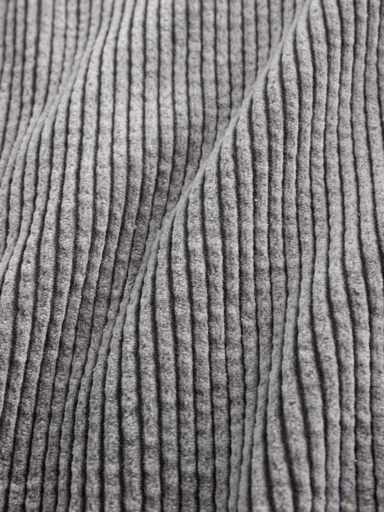 Washed Grey Barrel Leg Soft Cord Trousers - Image 8 of 8 Washed Grey Barrel Leg Soft Cord Trousers - Image 8 of 8