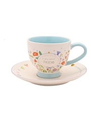 Widdop Cream Cup & Saucer Friends - Image 1 of 3