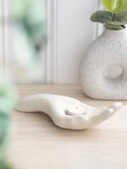 Something Different Cream Open Hand Tealight Holder - Image 1 of 4