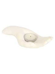 Something Different Cream Open Hand Tealight Holder - Image 2 of 4