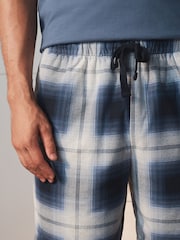 Blue Cosy Short Sleeve Jersey Pyjamas Set - Image 7 of 7