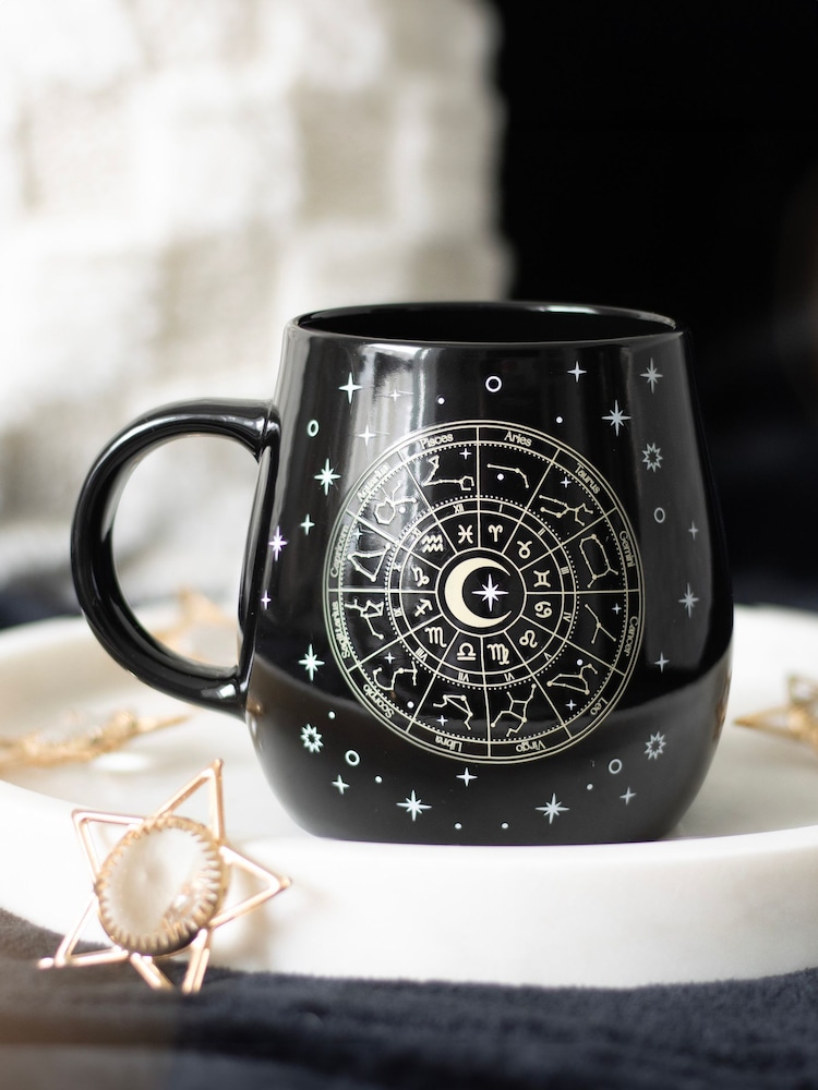 Something Different Black Astrology Wheel Heat Change Mug - Image 1 of 4