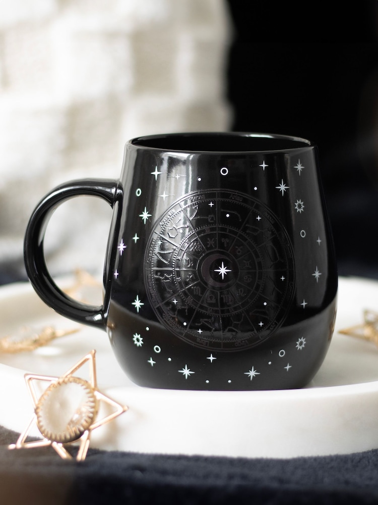 Something Different Black Astrology Wheel Heat Change Mug - Image 2 of 4