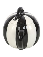 Something Different Black Striped Pumpkin Lidded Mug - Image 2 of 5