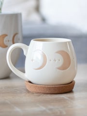 Something Different Cream Moon Phase Rounded Mug - Image 1 of 1