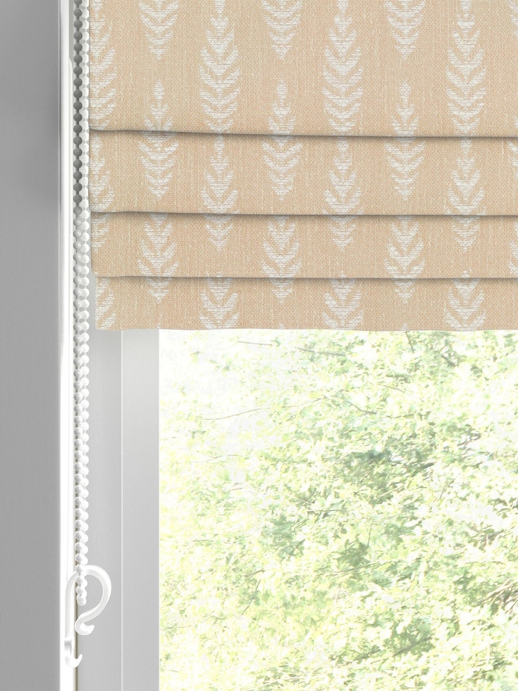 Flax Natural Piet Made to Measure Roman Blinds - Image 2 of 6