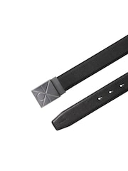 Calvin Klein Black Woven Metal Buckle Belt - Image 3 of 3