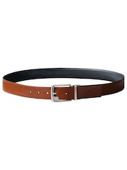 Calvin Klein Brown Metal Buckle Woven Belt - Image 1 of 2