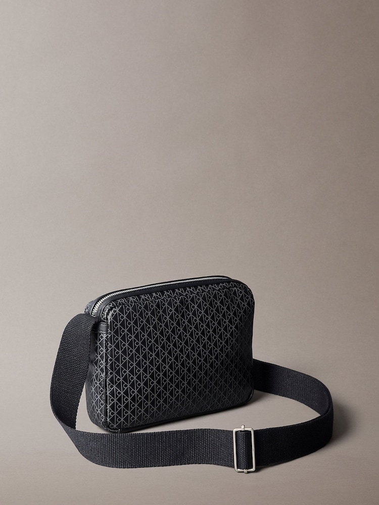 Calvin Klein Black Coated Fabric Cross-Body Bag - Image 2 of 5