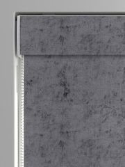 Charcoal Grey Plush Chenille Made to Measure Roman Blind - Image 4 of 6