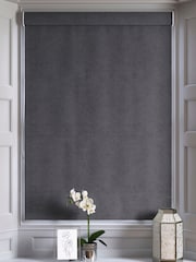 Charcoal Grey Plush Chenille Made to Measure Roman Blind - Image 5 of 6
