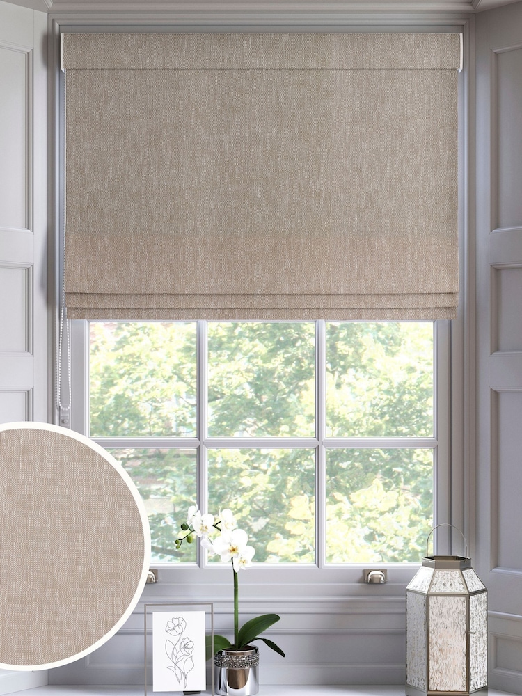 Fawn Abeille Made to Measure Roman Blind - Image 1 of 6