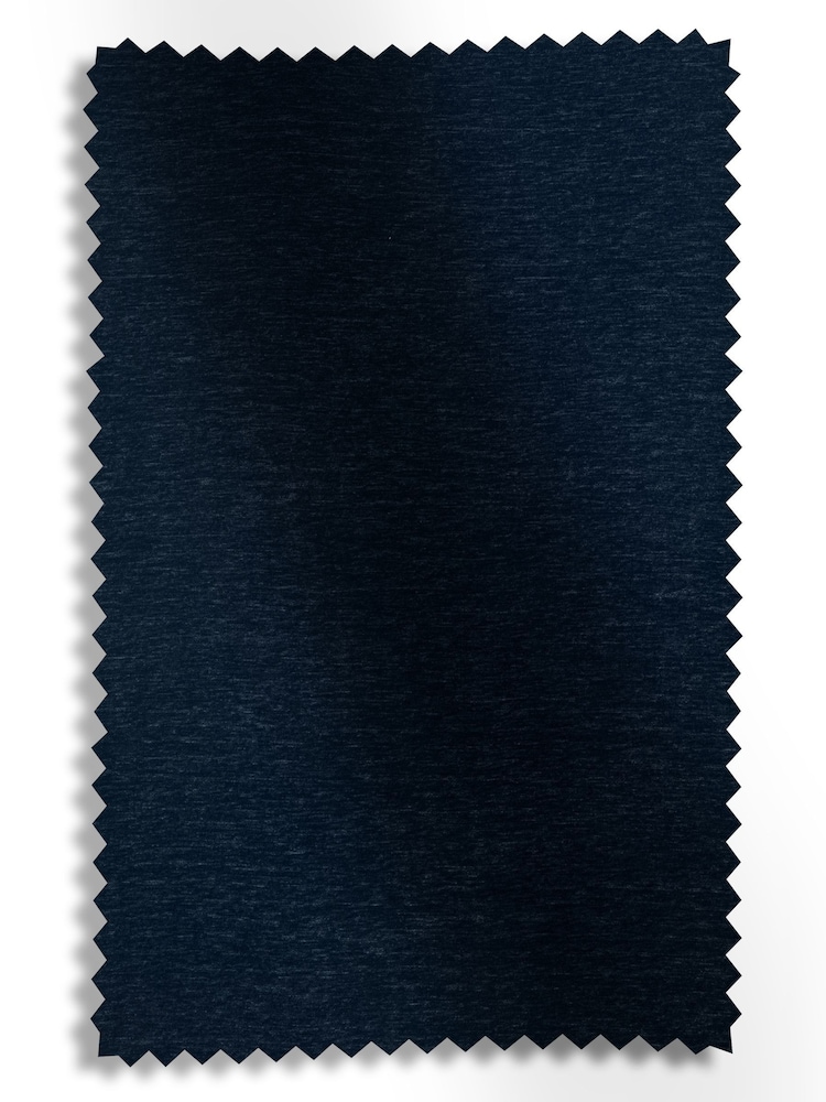Navy Blue Soft Touch Chenille Made to Measure Roman Blind - Image 7 of 7