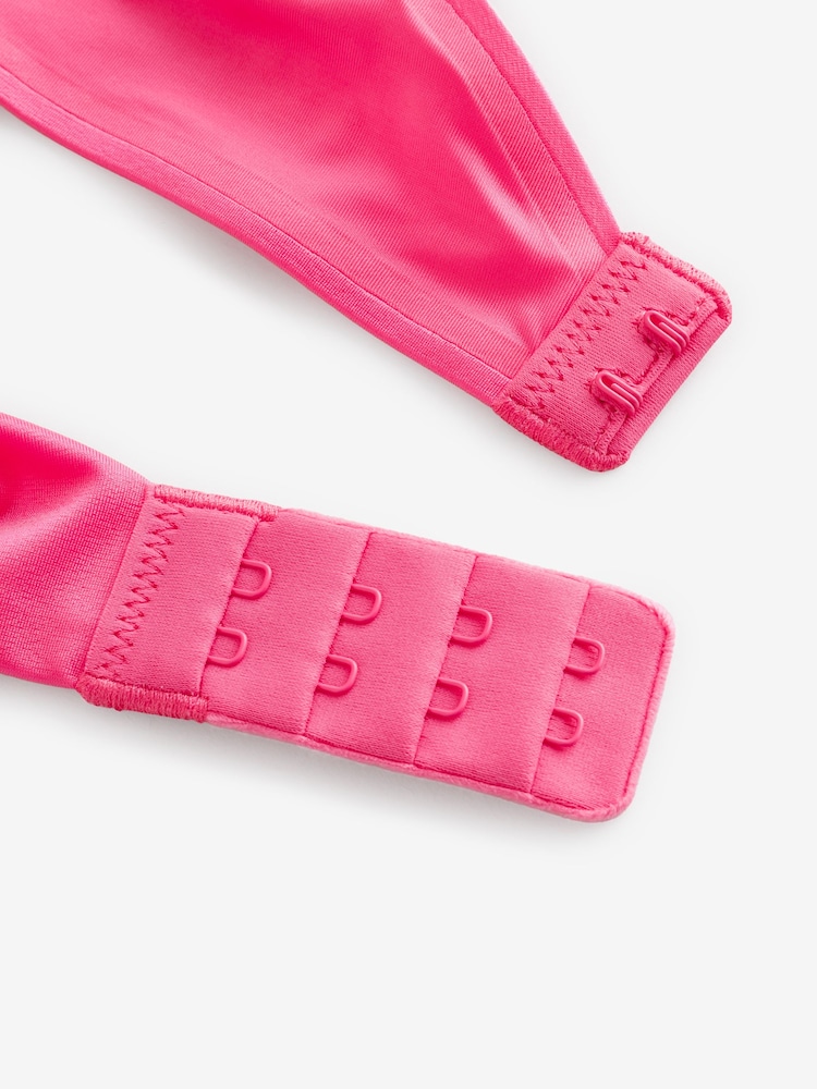 Victoria's Secret Bombshell Pink Lightly Lined Demi Shine Strap Bra - Image 2 of 3 Victoria's Secret Bombshell Pink Lightly Lined Demi Shine Strap Bra - Image 2 of 3