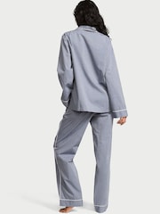 Victoria's Secret Monaco Blue Heritage Cotton Long Pyjama Set - Image 2 of 2
