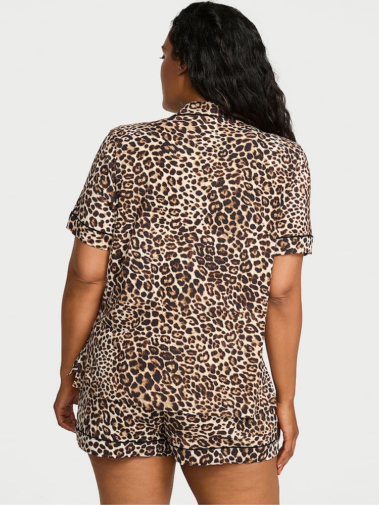 Victoria's Secret Leopard Brown Modal Short Pyjamas Set - Image 2 of 3