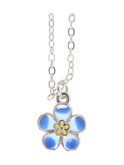 Something Different Blue Forget-Me-Not Flower Necklace On Greeting Card - Image 3 of 5