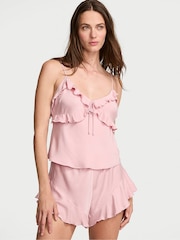 Victoria's Secret Chalk Rose Pink Modal Flutter Cami Short Set - Image 1 of 2