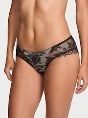 Victoria's Secret Marzipan Nude Cheeky Lace Overlay Knickers - Image 1 of 2