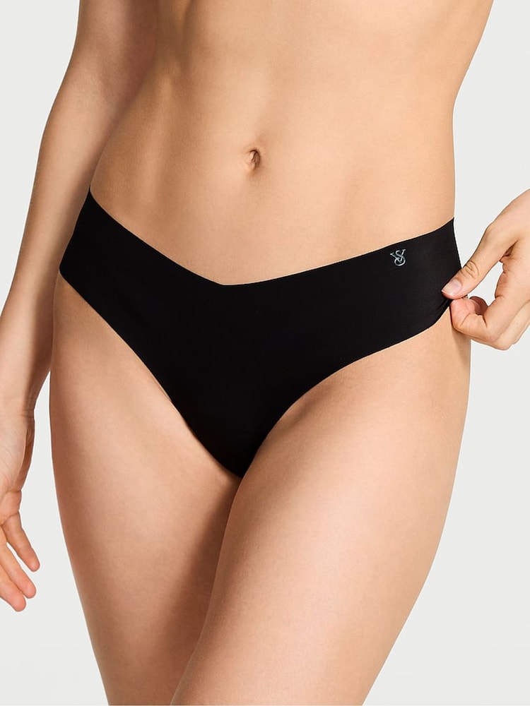 Victoria's Secret Pink/Black Thong 5 Pack Knickers - Image 2 of 3