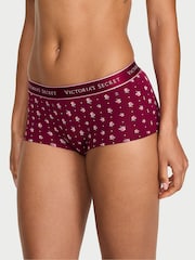 Victoria's Secret Fresh Jam Red Floral Short Logo Knickers - Image 1 of 2