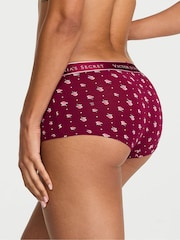 Victoria's Secret Fresh Jam Red Floral Short Logo Knickers - Image 2 of 2