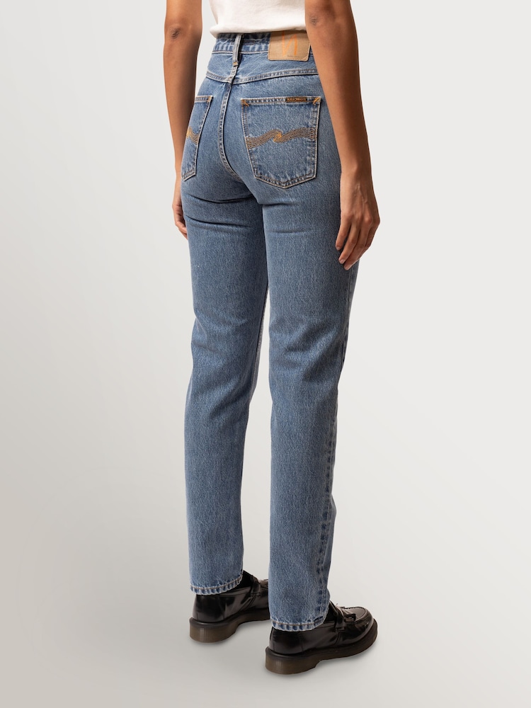 Nudie Jeans Blue Breezy Britt Jeans - Image 2 of 6 Nudie Jeans Blue Breezy Britt Jeans - Image 2 of 6
