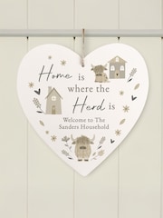 Personalised Highland Cow Heart Ornament by PMC - Image 2 of 3