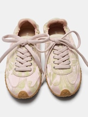 HOFF Nude Bridge Jacquard Rose Trainers - Image 3 of 6