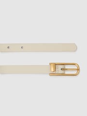 Reiss Iris Thin Leather Half-Keeper Belt - Imagen 3 de 5