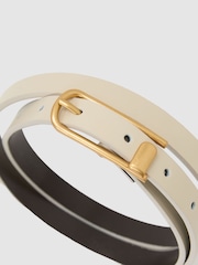 Reiss Iris Thin Leather Half-Keeper Belt - Imagen 5 de 5