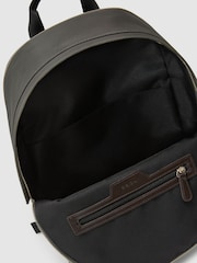 Moosgrün - Reiss Allen Gewebter Rucksack mit Reißverschluss - Bild 6 von 9