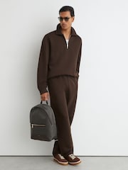 Moosgrün - Reiss Allen Gewebter Rucksack mit Reißverschluss - Bild 8 von 9
