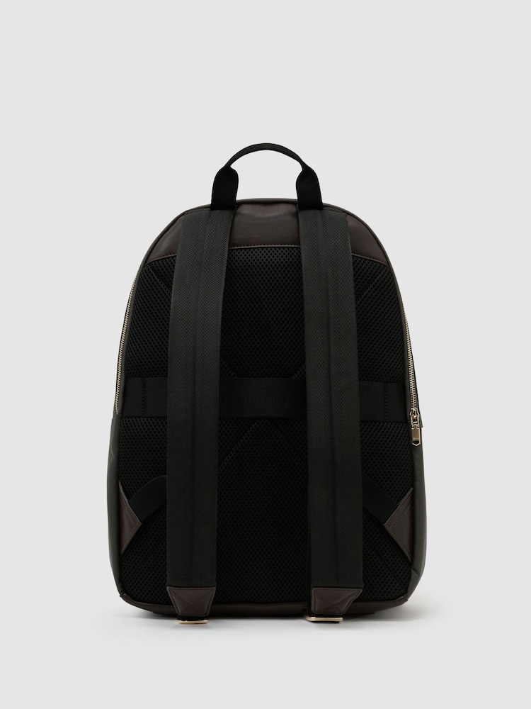 Moosgrün - Reiss Allen Gewebter Rucksack mit Reißverschluss - Bild 9 von 9