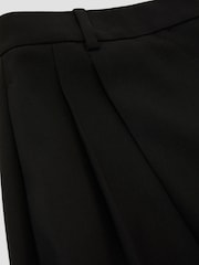 Noir - Reiss Luna Wool-Blend Wide-Leg Pleated Trousers - Image 7 de 7
