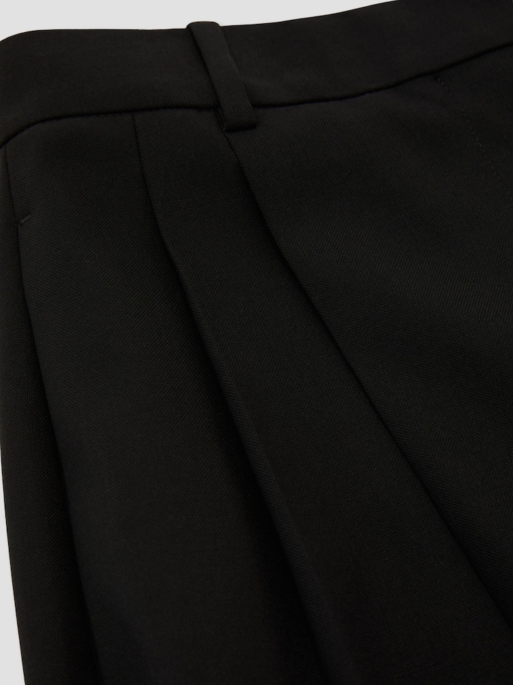 Noir - Reiss Luna Wool-Blend Wide-Leg Pleated Trousers - Image 7 de 7 Noir - Reiss Luna Wool-Blend Wide-Leg Pleated Trousers - Image 7 de 7