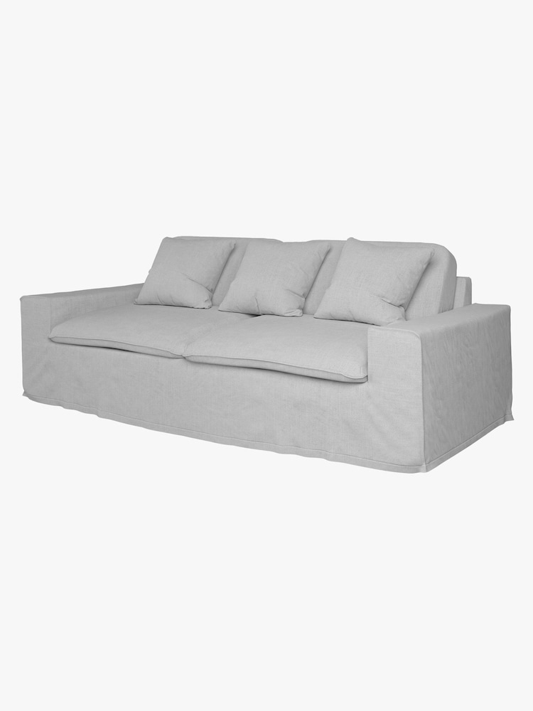 Abigail Ahern Light Grey Madison Mega 4 Seater Sofa - Image 4 of 4