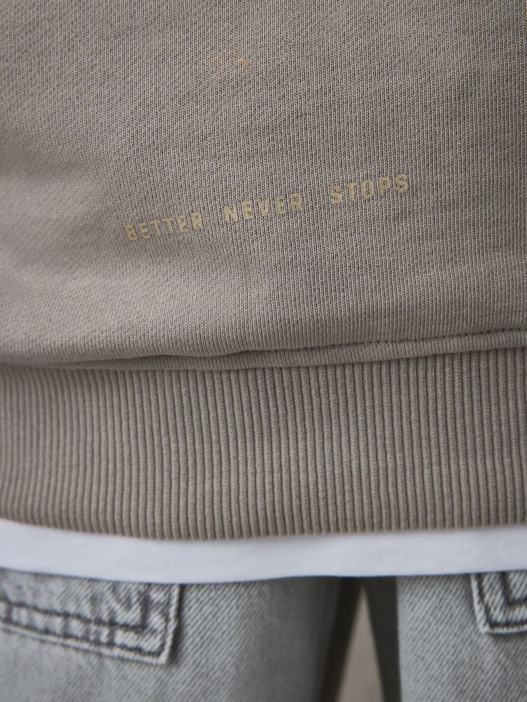 صخري - هودي ثقيل الوزن من القطن بشعار كبير الحجم من Castore - صورة 7 من 7