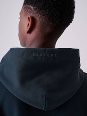 Itim - Logo Oversized Heavyweight Cotton Hoodie - Larawan 5 ng 6