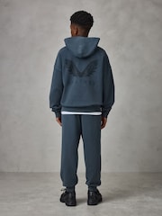 Castore Deep Grey Oversized Hoodie and Joggers Set - Image 2 of 7