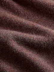 Dusky Pink Signature Lambswool Quarter Zip Jumper - Image 8 of 8