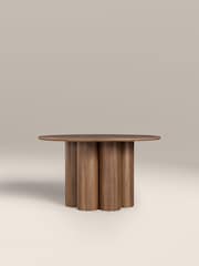 Cult Furniture Walnut Noelle Round Coffee Table - Image 2 of 5